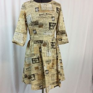Modcloth Retrolicious Paris print dress